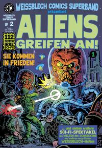 Vorderes Coverbild WEISSBLECH Comics Superband 2