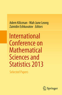 Vorderes Coverbild International Conference on Mathematical Sciences and Statistics 2013