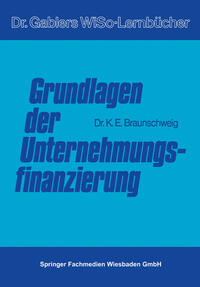 Vorderes Coverbild Grundlagen der Unternehmungsfinanzierung