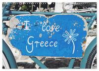 Vorderes Coverbild I love Greece (Wandkalender 2025 DIN A3 quer), CALVENDO Monatskalender