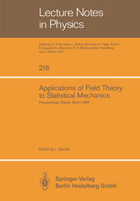 Vorderes Coverbild Applications of Field Theory to Statistical Mechanics