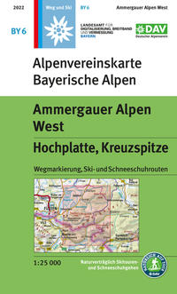 Vorderes Coverbild Ammergauer Alpen West, Hochplatte, Kreuzspitze