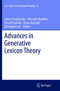 Vorderes Coverbild Advances in Generative Lexicon Theory