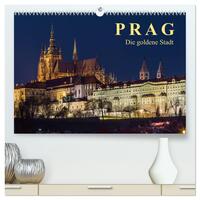 Vorderes Coverbild Prag - die goldene Stadt (hochwertiger Premium Wandkalender 2025 DIN A2 quer), Kunstdruck in Hochglanz