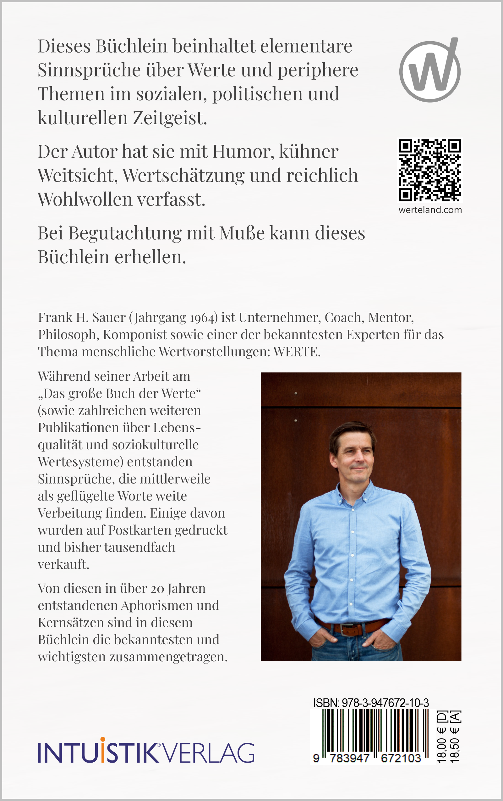 Rückseitencover Wertevolle Aphorismen