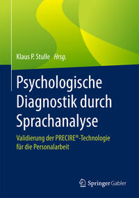 Vorderes Coverbild Psychologische Diagnostik durch Sprachanalyse
