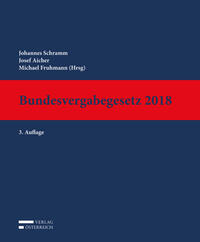 Vorderes Coverbild Bundesvergabegesetz 2018