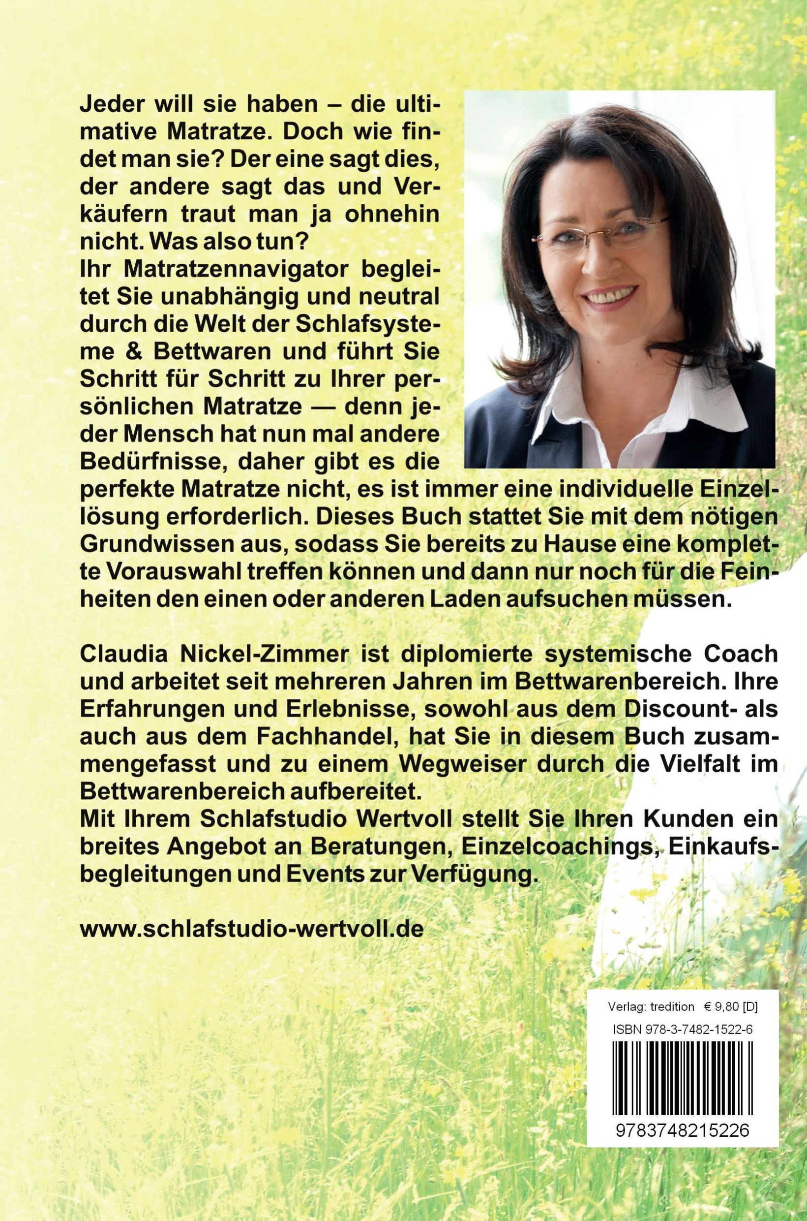 Rückseitencover Eins, zwei, drei - Matratzencoach herbei