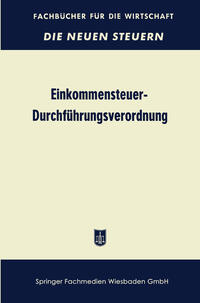 Vorderes Coverbild Einkommensteuer-Durchführungsverordnung (EStDV 1957)