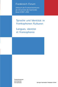 Vorderes Coverbild Sprache und Identität in frankophonen Kulturen / Langues, identité et francophonie