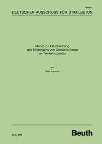 Vorderes Coverbild Modell zur Beschreibung des Eindringens von Chlorid in Beton von Verkehrsbauten