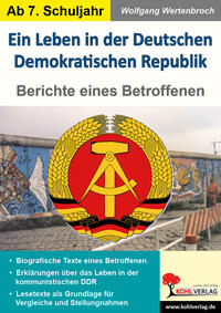 Vorderes Coverbild Ein Leben in der Deutschen Demokratischen Republik