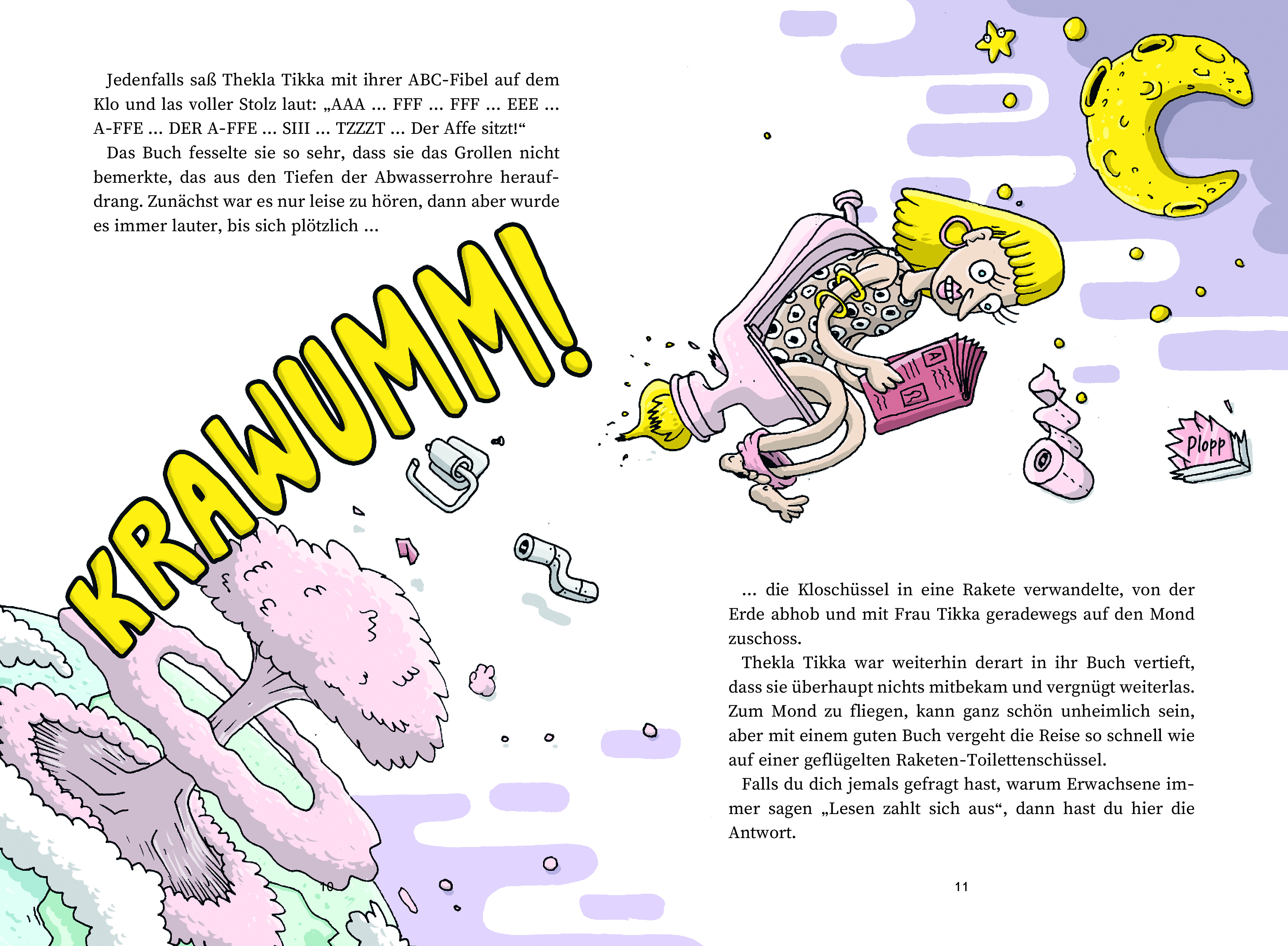 Beispielinhalt (Bild) Super-Dad und die explodierende Kacke