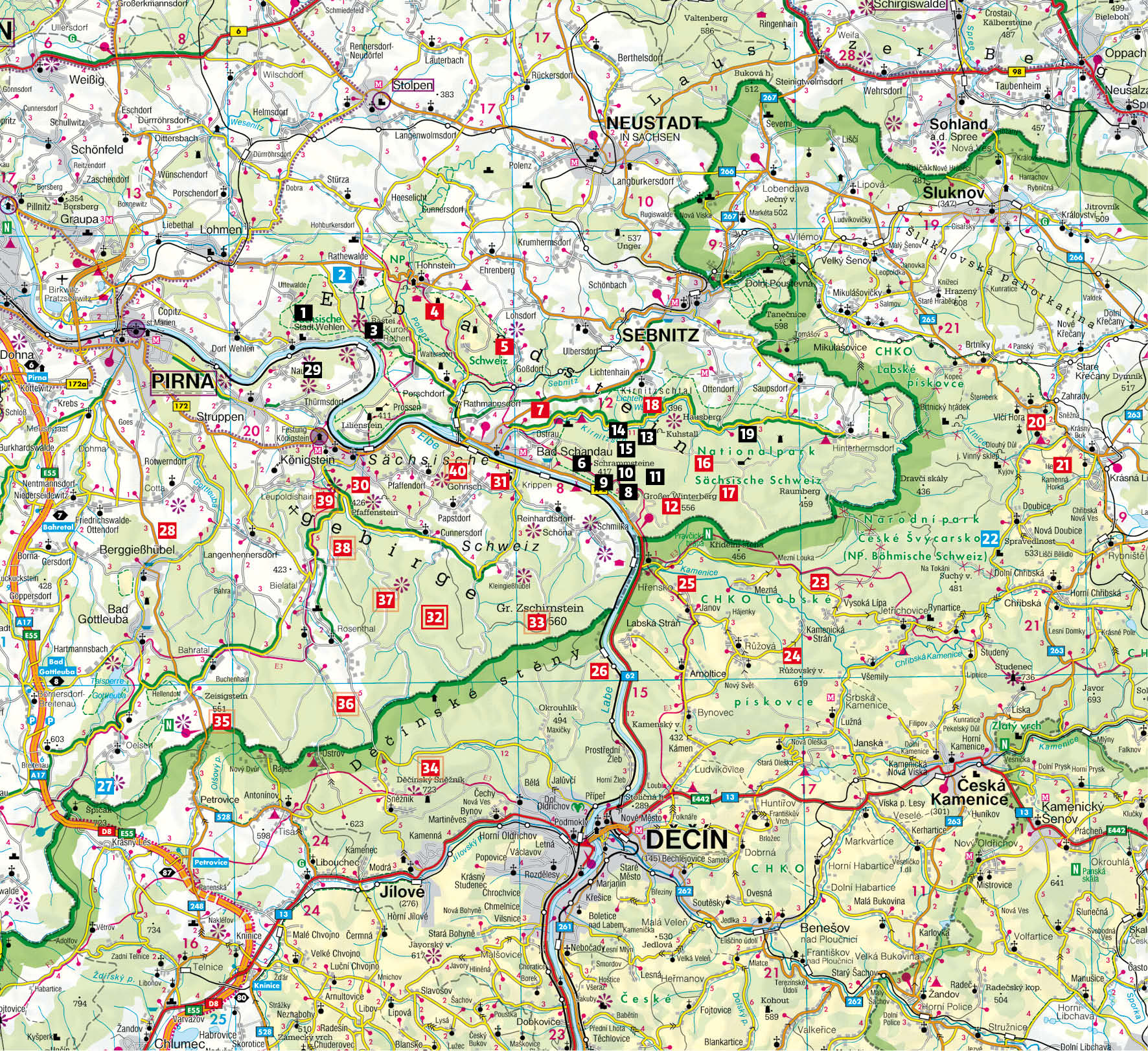 Beispielinhalt (Bild) Wilde Wege Elbsandsteingebirge