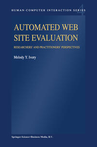 Vorderes Coverbild Automated Web Site Evaluation