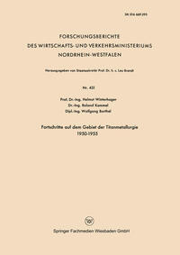 Vorderes Coverbild Fortschritte auf dem Gebiet der Titanmetallurgie 1950–1955