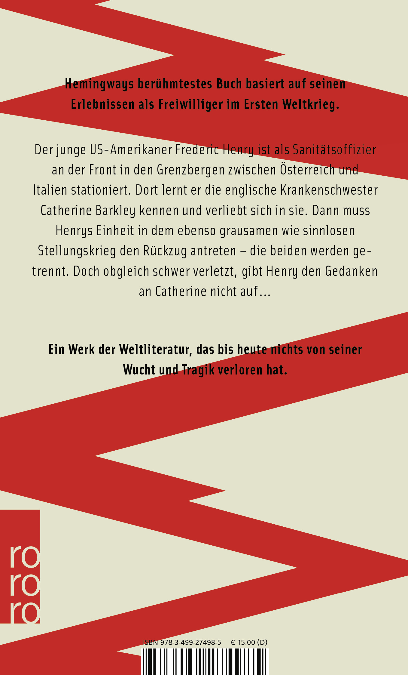 Rückseitencover In einem anderen Land