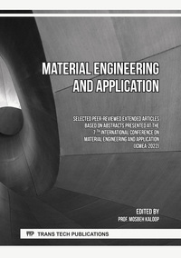Vorderes Coverbild Material Engineering and Application