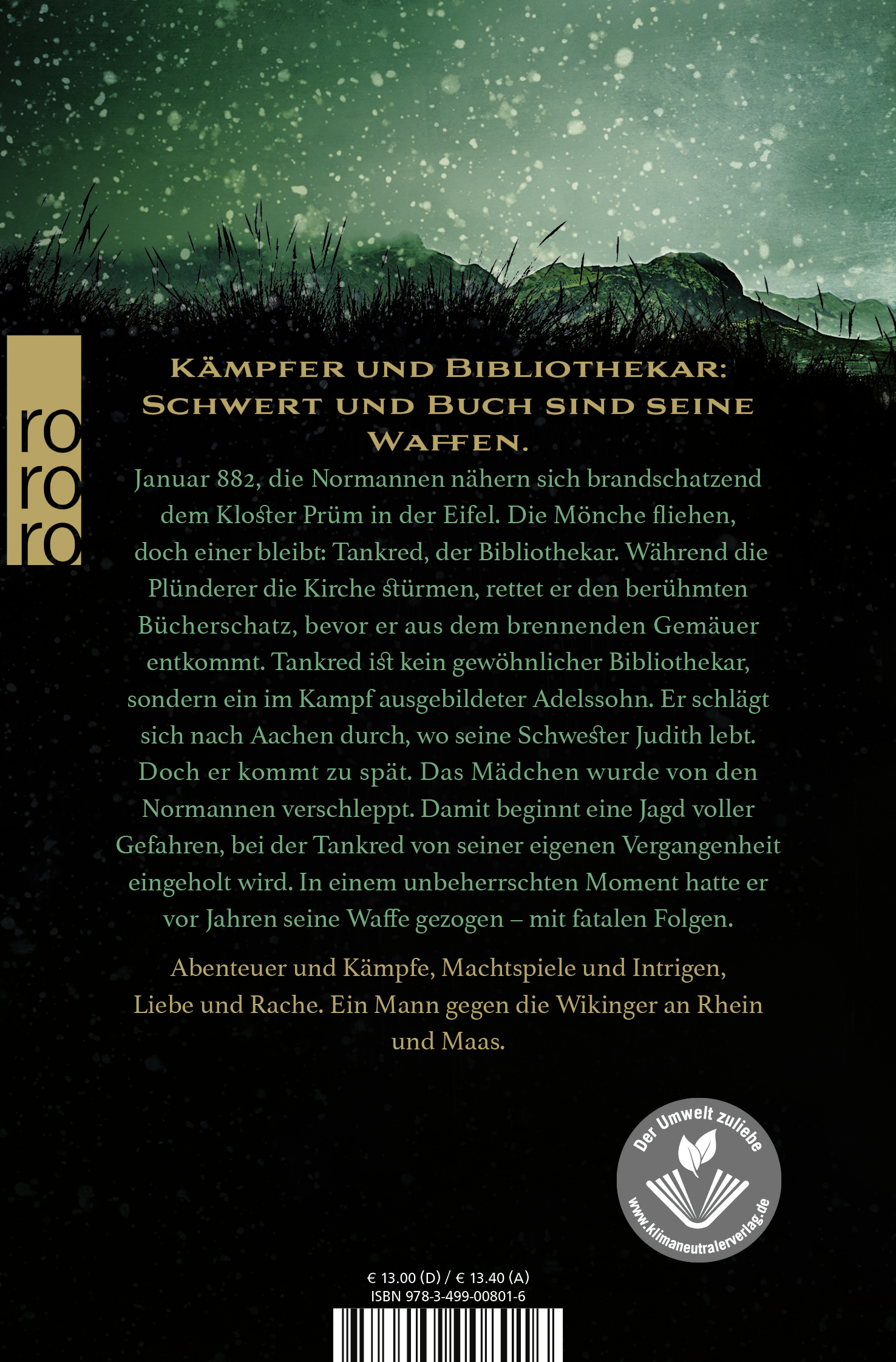 Rückseitencover Tankred: Weihrauch und Schwert