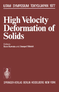 Vorderes Coverbild High Velocity Deformation of Solids