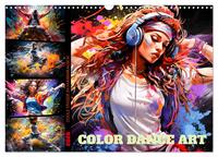 Vorderes Coverbild Color Dance Art (Wandkalender 2026 DIN A3 quer), CALVENDO Monatskalender