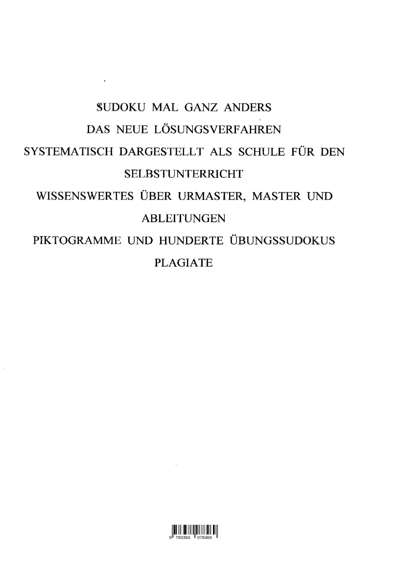 Rückseitencover Sudoku - Schule