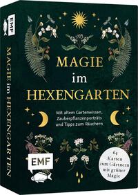 Vorderes Coverbild Kartenset: Magie im Hexengarten – 64 Karten zum Gärtnern mit grüner Magie