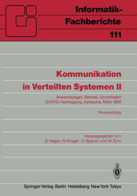 Vorderes Coverbild Kommunikation in Verteilten Systemen II
