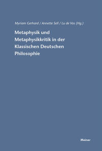 Vorderes Coverbild Metaphysik und Metaphysikkritik in der Klassischen Deutschen Philosophie
