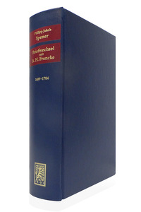 Vorderes Coverbild Briefwechsel mit August Hermann Francke 1689-1704
