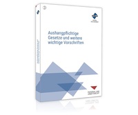 Vorderes Coverbild Aushangpflichtige Gesetze und weitere wichtige Vorschriften