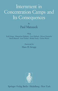 Vorderes Coverbild Internment in Concentration Camps and Its Consequences