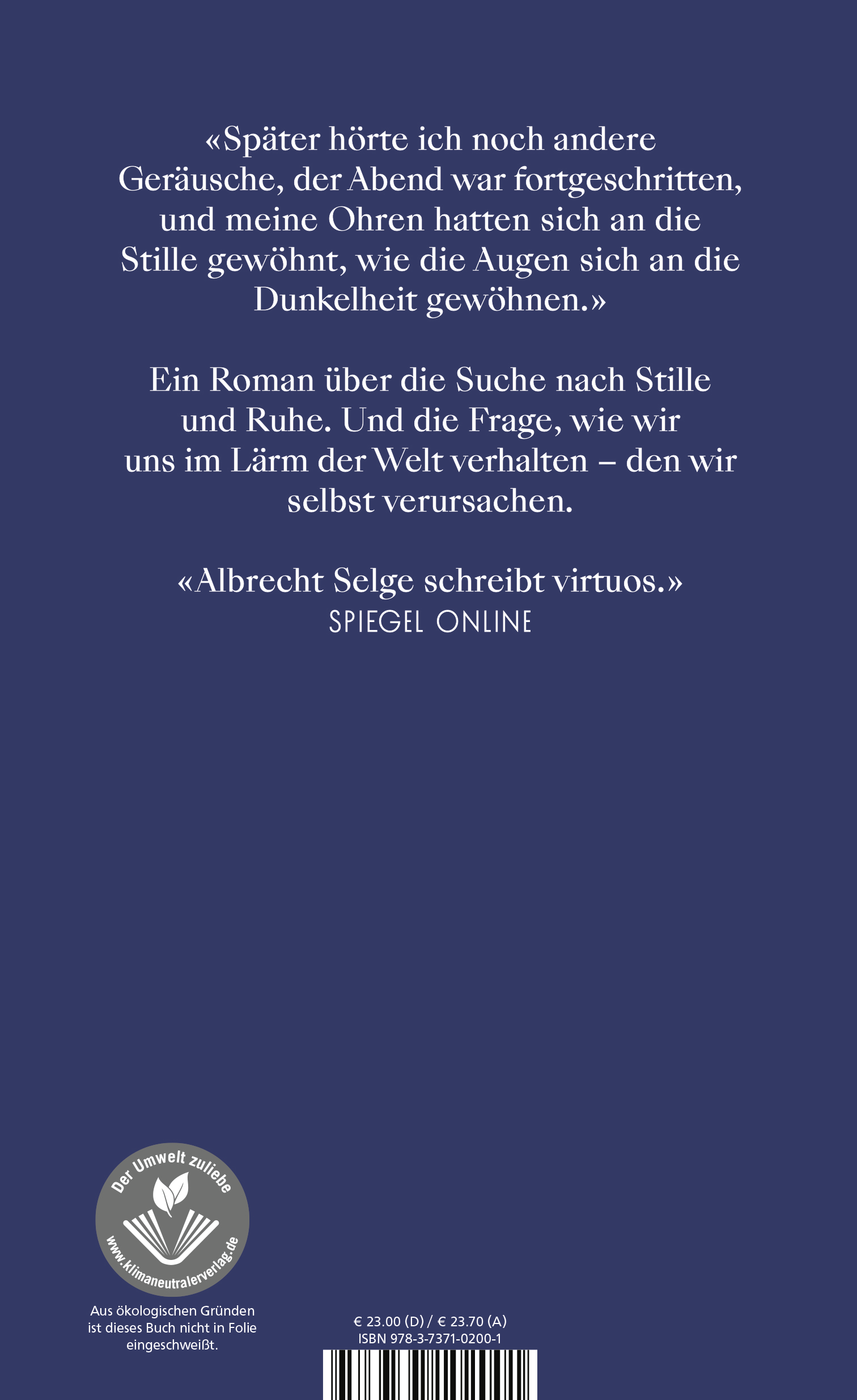 Rückseitencover Silence