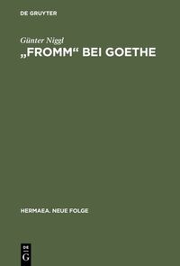 Vorderes Coverbild "Fromm" bei Goethe