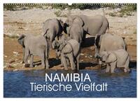 Vorderes Coverbild Namibia - Tierische Vielfalt (Wandkalender 2025 DIN A2 quer), CALVENDO Monatskalender