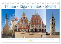 Vorderes Coverbild Tallinn-Riga-Vilnius-Memel, eine Traumreise durch das Baltikum. (Tischkalender 2026 DIN A5 quer), CALVENDO Monatskalender