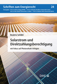 Vorderes Coverbild Solarstrom und Direktzahlungsberechtigung