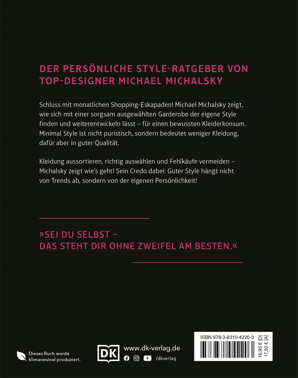 Rückseitencover Minimal Style