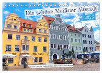 Vorderes Coverbild Die schöne Meißner Altstadt (Tischkalender 2025 DIN A5 quer), CALVENDO Monatskalender