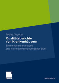 Vorderes Coverbild Qualitätsberichte von Krankenhäusern