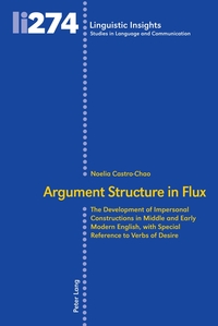 Vorderes Coverbild Argument Structure in Flux
