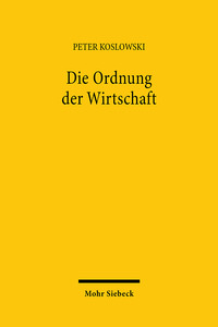 Vorderes Coverbild Die Ordnung der Wirtschaft