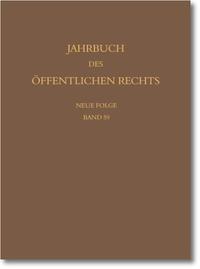 Vorderes Coverbild Jahrbuch des öffentlichen Rechts der Gegenwart. Neue Folge