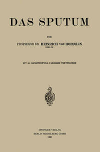 Vorderes Coverbild Das Sputum