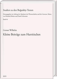 Vorderes Coverbild Kleine Beiträge zum Hurritischen