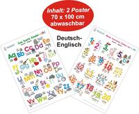Vorderes Coverbild Das bunte Kinder-ABC + Meine tierischen Zahlen von 1-20 Deutsch/Englisch