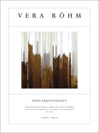 Vorderes Coverbild Vera Röhm. Opus Ergänzungen