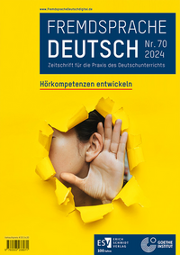 Vorderes Coverbild Fremdsprache Deutsch - - Heft 70 (2024): Hörkompetenzen entwickeln