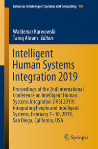 Vorderes Coverbild Intelligent Human Systems Integration 2019