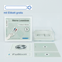 Vorderes Coverbild Meine Lesedose 5 - Fußball-Wörter - Jetzt neu mit Etikett zum Beschriften